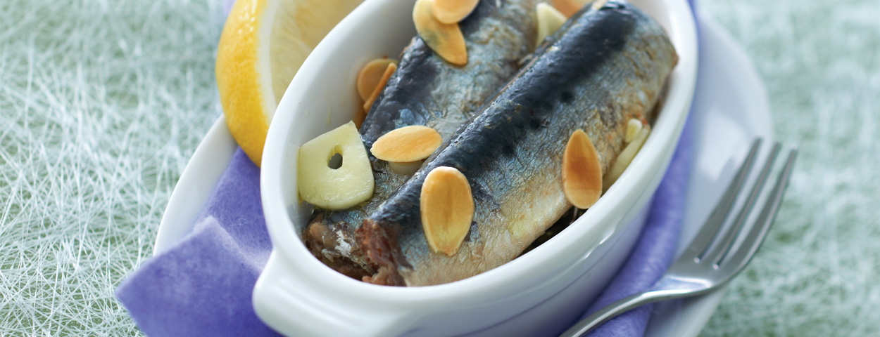 Sardines Almond Baked