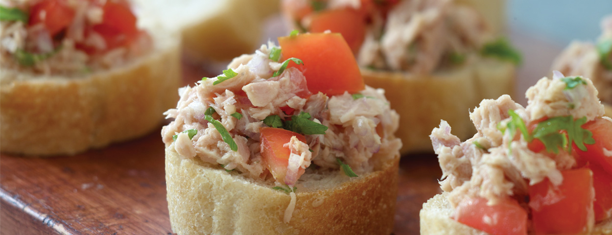 Tuna Tomato Bruschetta