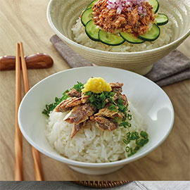 Donburi Sardines With Coconut Rice