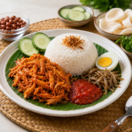 Pulled Chicken Nasi Lemak