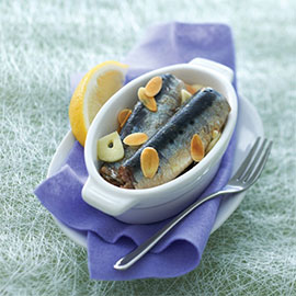 Sardines Almond Baked