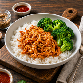 Teriyaki Pulled Chicken Rice